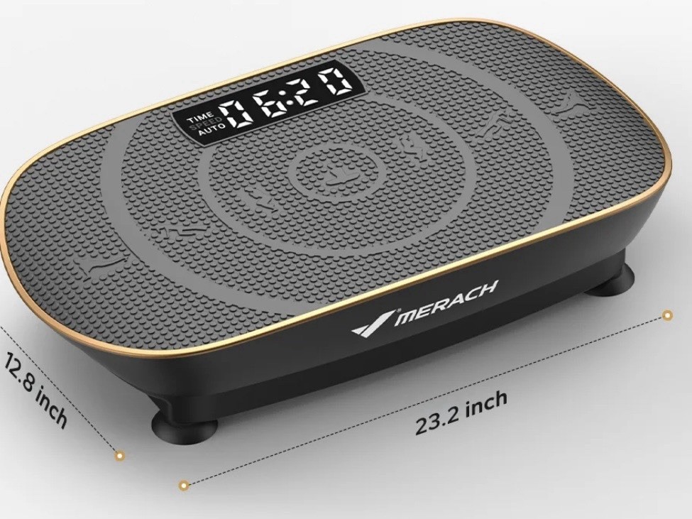 Merach Vibration Platform Machine 2398-Gold With LED-Display
