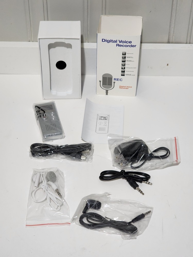 Professional Digital Voice Recorder White New Open Box