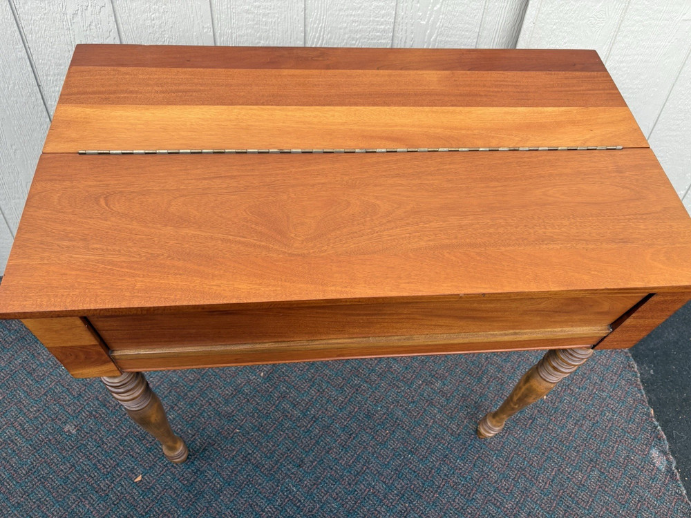 67216 Antique Mahogany Spinet Desk Table