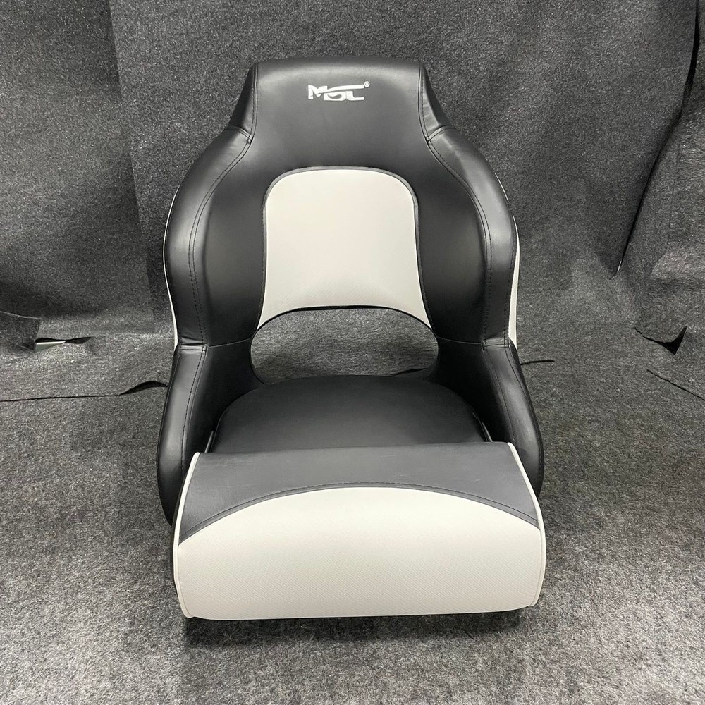 MSC Captain Boat Seat, Black/White*