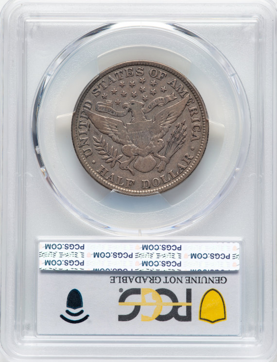 1909 BARBER HALF DOLLAR - PCGS VF DETEAIL