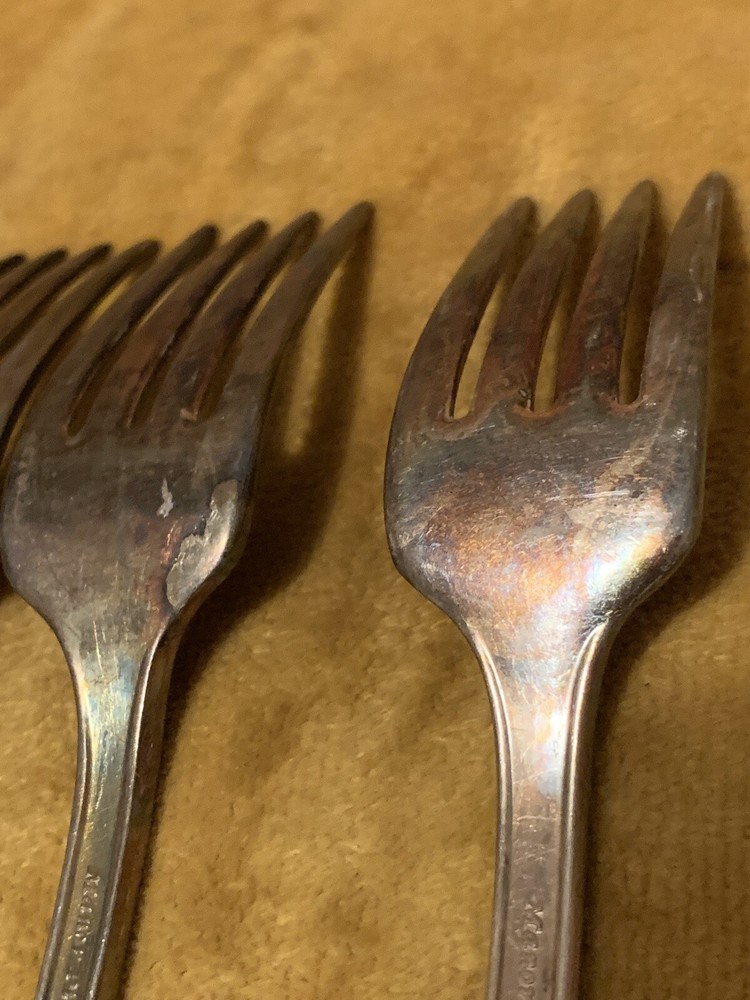 4 Grille Fork Lot ROSEDALE 1933 Manor Plate Silverplate Flatware Kitchen Drawer