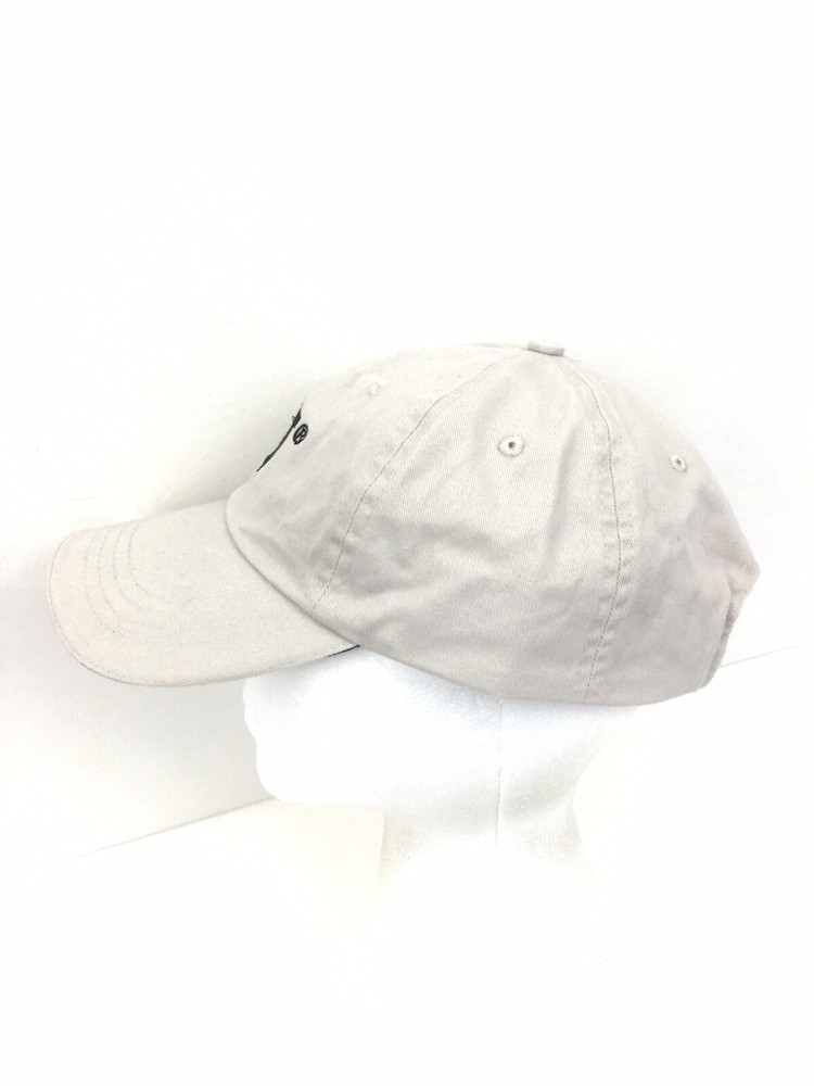 CAT Caterpillar Hat Logo Tractor Strap Back Baseball Trucker Adjustable Cap Tan