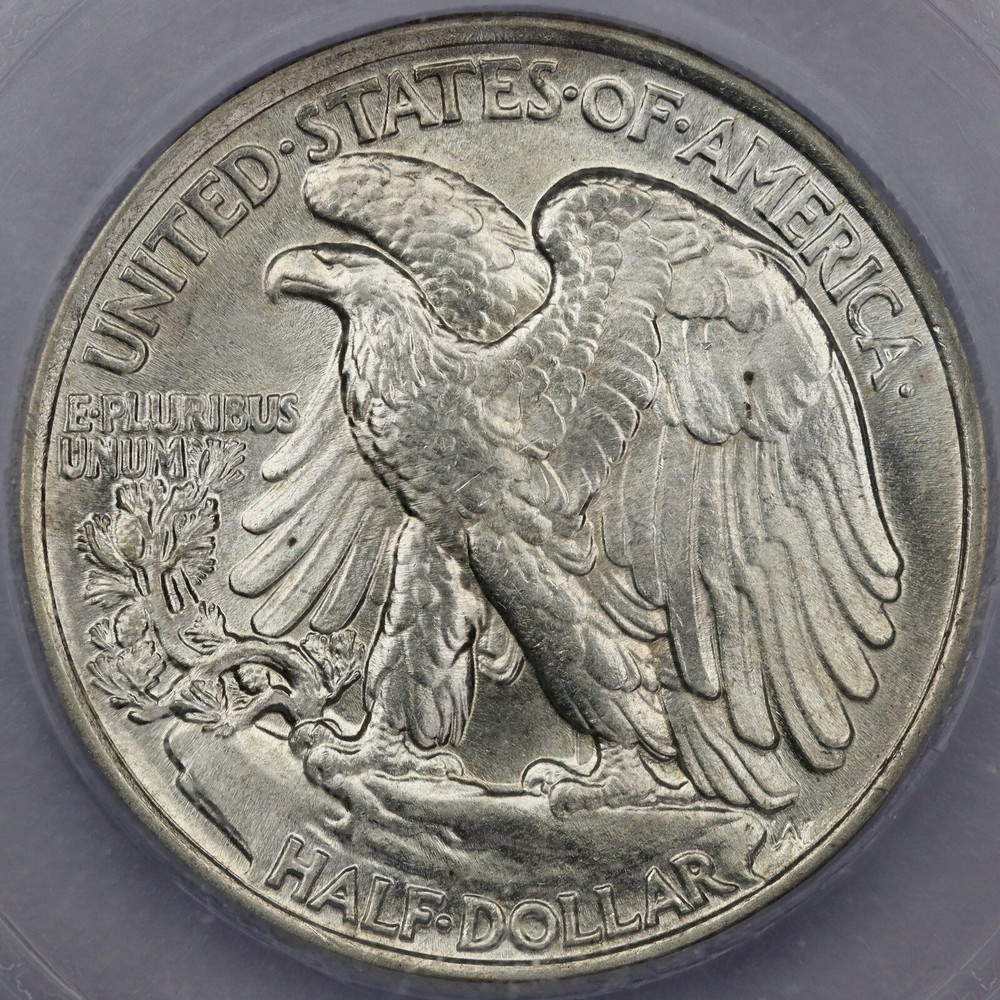 1943 50c Walking Liberty Half Dollar - ICG MS 66