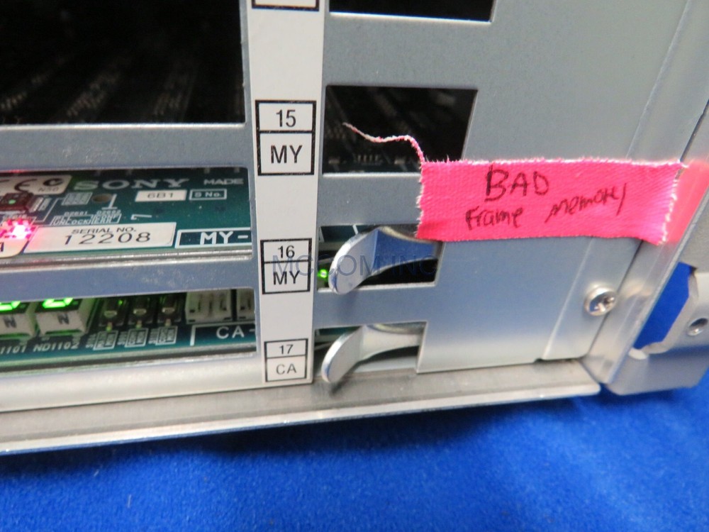 Sony MVS-8000A Multi-Format Switcher Processor Frame Only READ AD