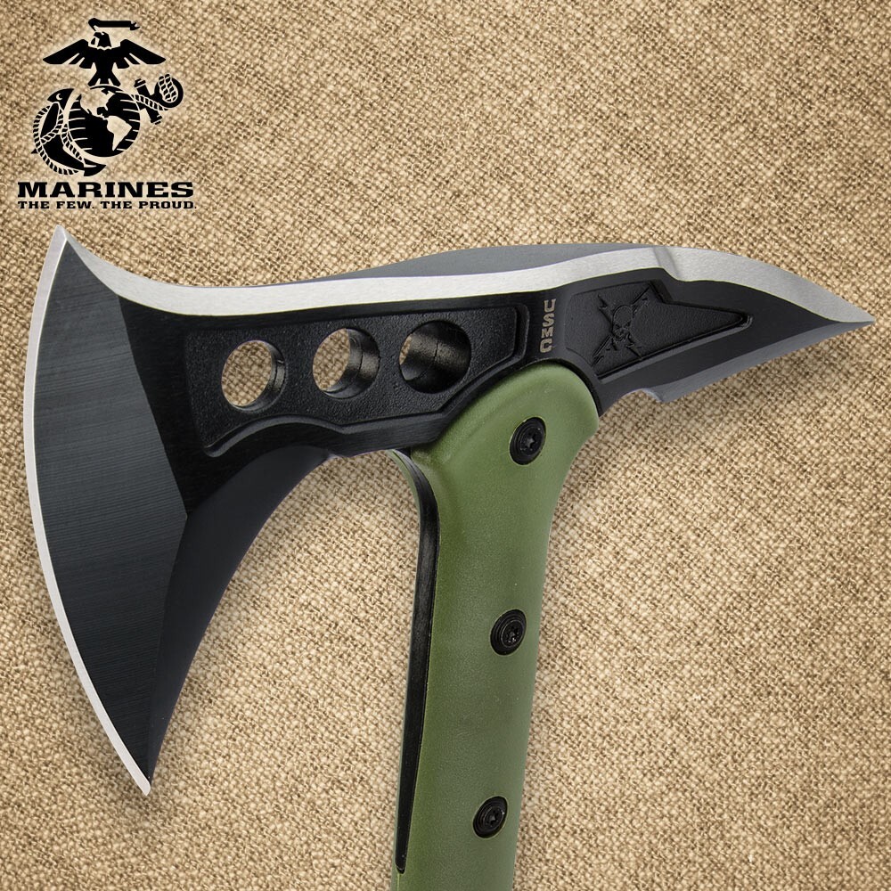 USMC Tactical Tomahawk | Custom Blade Sheath | 15 1/2" Overall Length