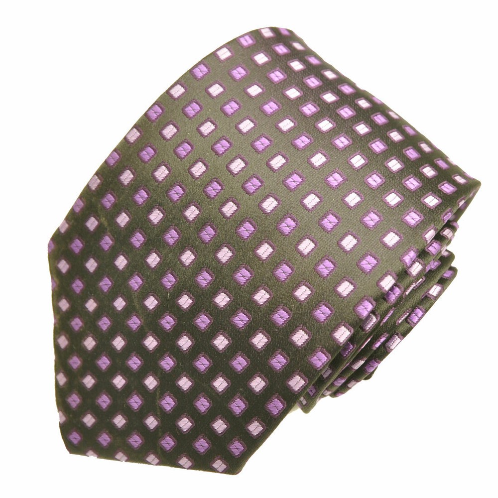 Men's ivoly color paisley pattern woven tie