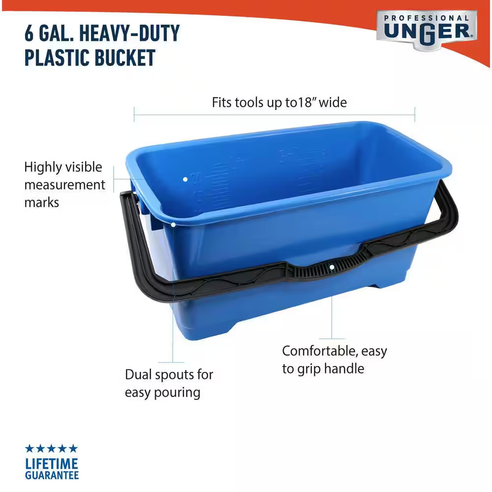 6 Gal. Heavy-Duty Plastic Bucket
