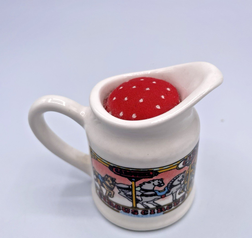 Vintage Miniature Pitcher Pin Cushion