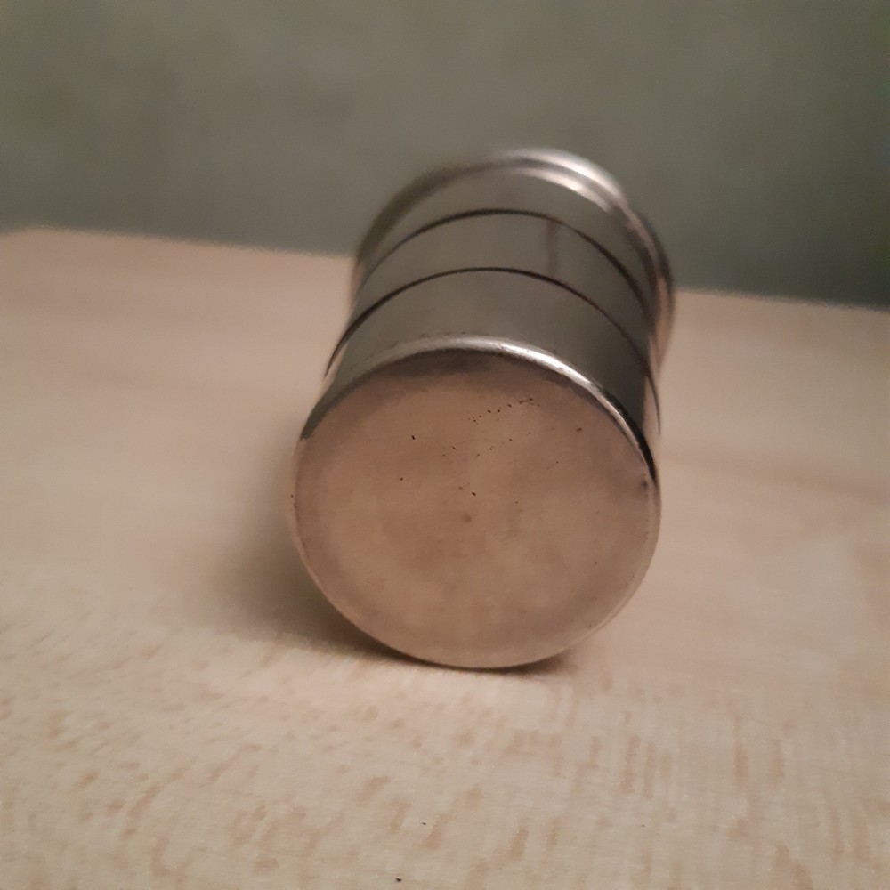Vintage Silver Plate Collapsible Display Cup In Presentation Box
