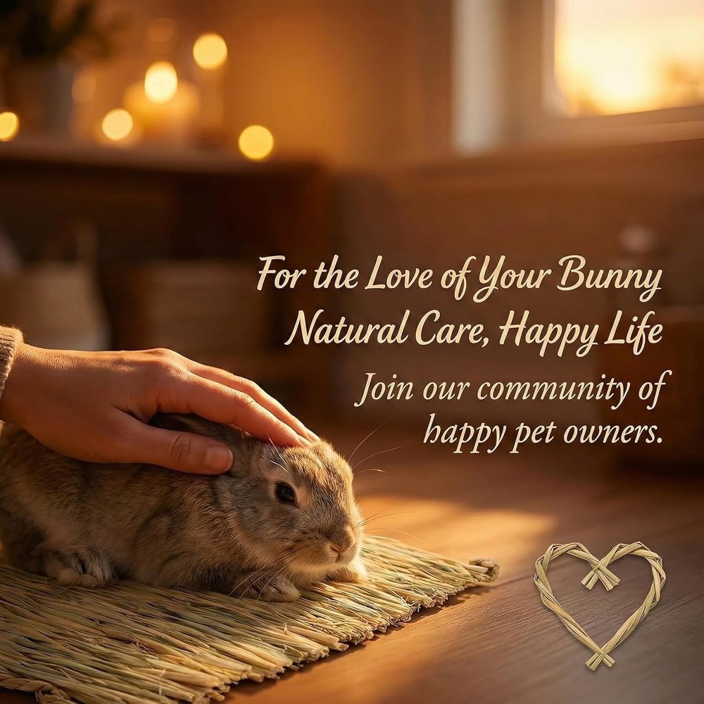 Cooling Woven Grass Mats - Comfortable Bedding for Rabbits & Chinchillas