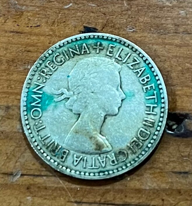 1953 Great Britain 6 Pence Coin