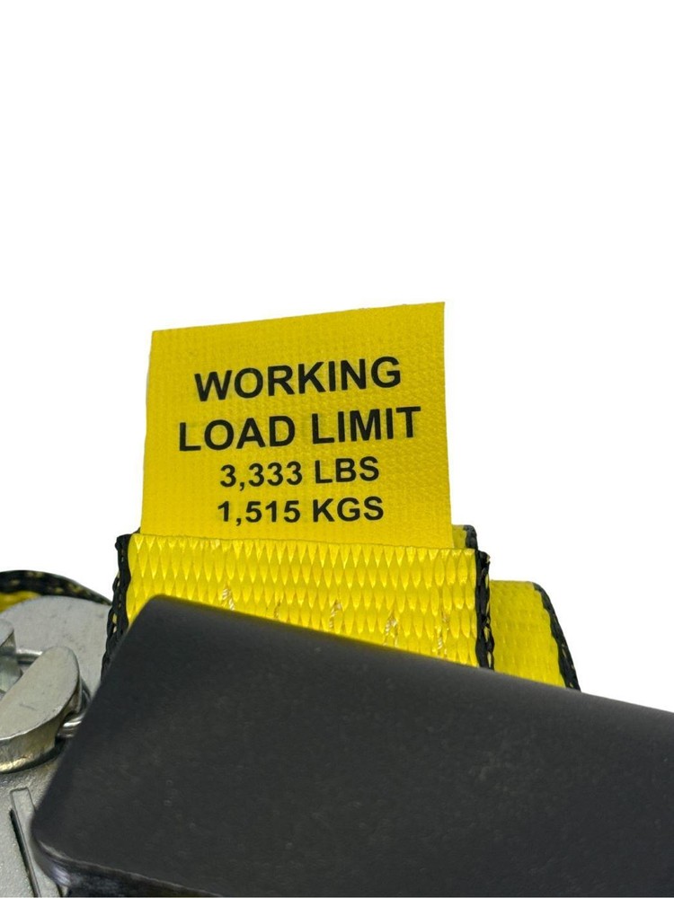 2"X27' Ratchet Strap with Flat Hook 4 Pack