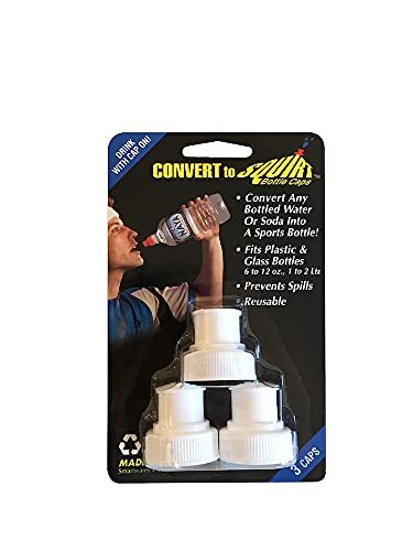 ConvertToSquirt Bottle Caps, Push Pull Water bottle 3 Pack