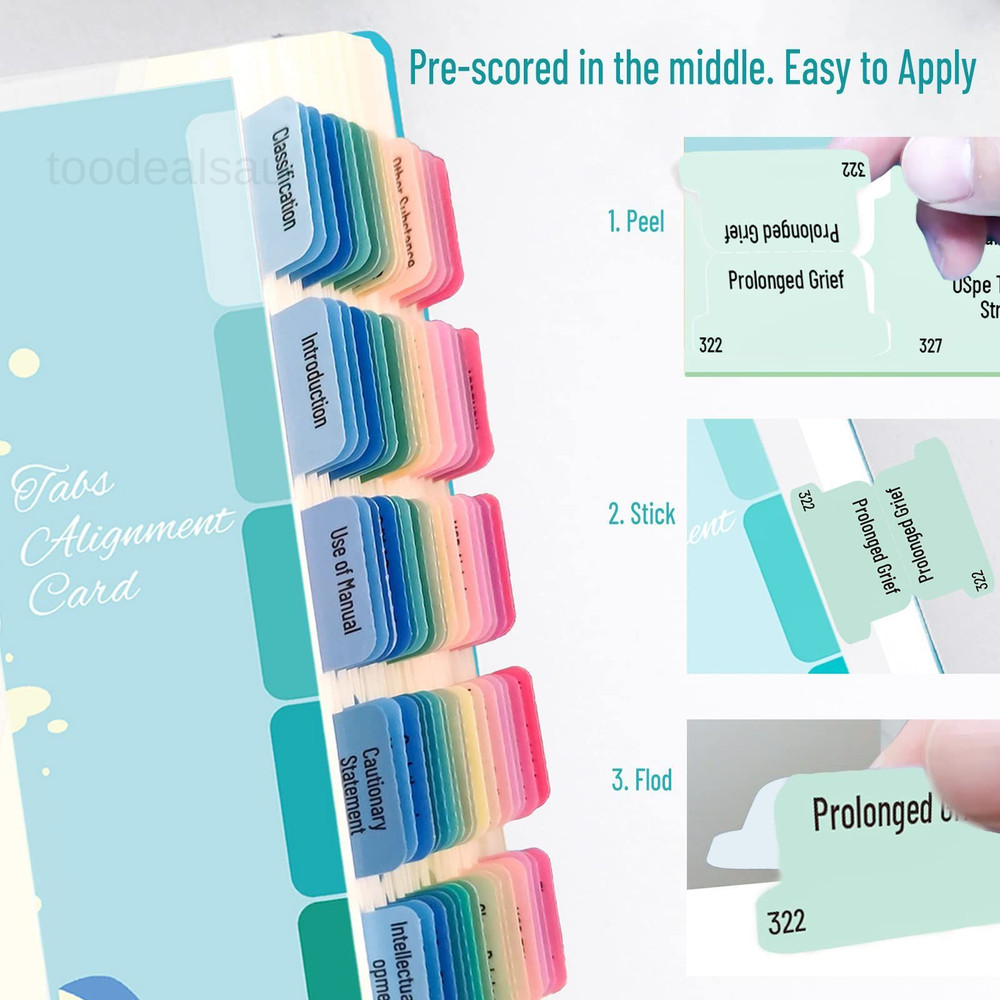 Index Tabs for DSM 5 TR, Tabbing System DSM-5-TR Medium, Colorful