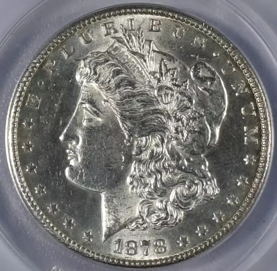 1878 S Morgan Silver Dollar ANACS MS-62
