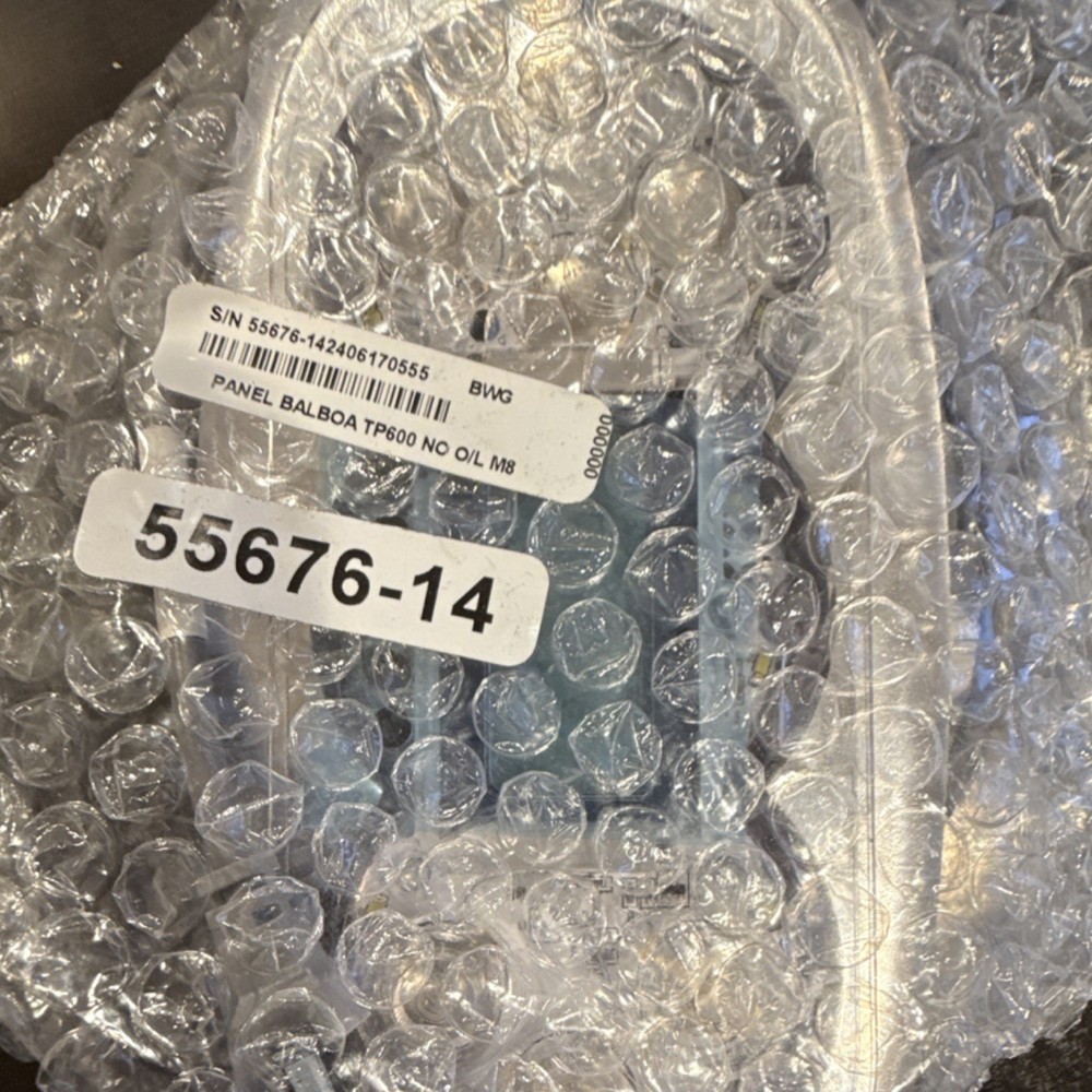 balboa control panel 55676-14 plastic clear silver spa hot tub part