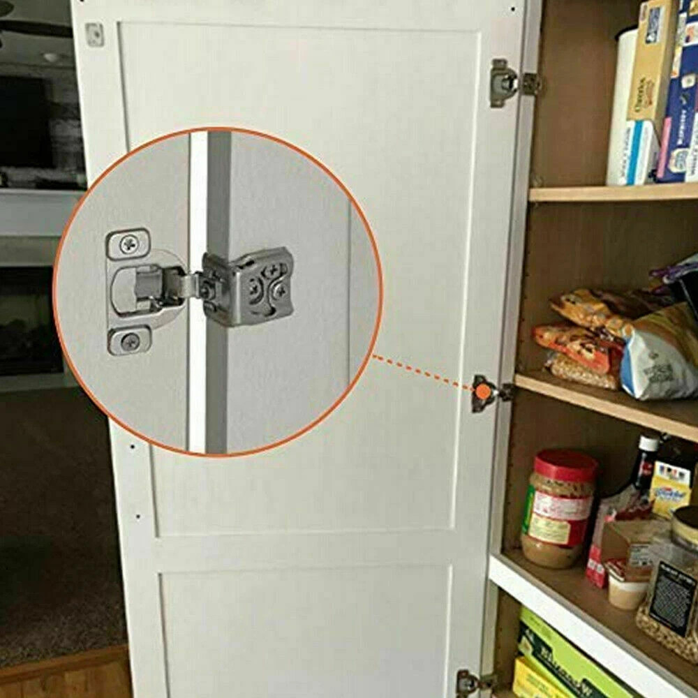 20 Pack 1/2" Overlay Soft Close Face Frame 105° Compact Cabinet Hinges Handware