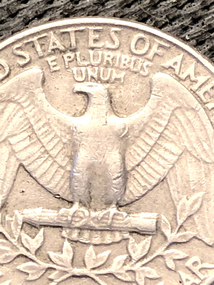 1984 D LIBERTY 25c MM PARTIALLY FILLED