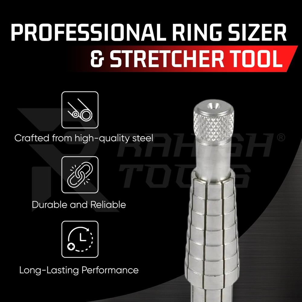 RAHISH TOOLS Ring Stretcher with Mandrel & Nylon Base - Professional Grey