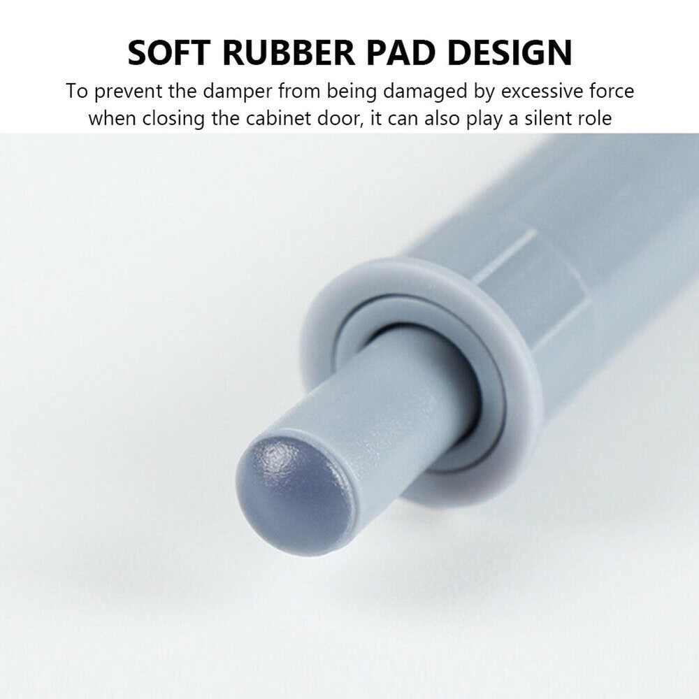 10Pcs ABS Cabinet Door Stop Damper Kitchen Drawer Quiet Close Soft Buffer Damper