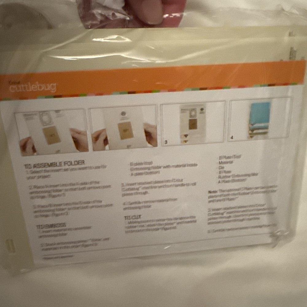 Cricut Cuttlebug Anna Griffin Embossing Frame Folders & Sentiments Dies Set