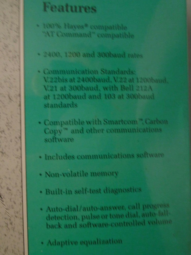 Computer Peripherals Inc Viva 24iv2400baud internal modem for IBM PC, XT, AT
