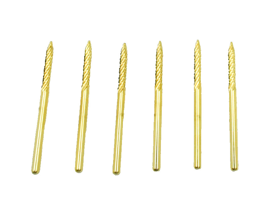 Startool Nail Drill Bit  3/32" Cone (Small) Gold Under Nail Cleaner ( 6 Pieces )