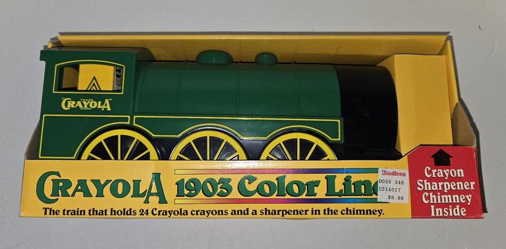 Crayola 1903 Color Line Train Engine Crayon Holder Sharpener 1994 - NEW