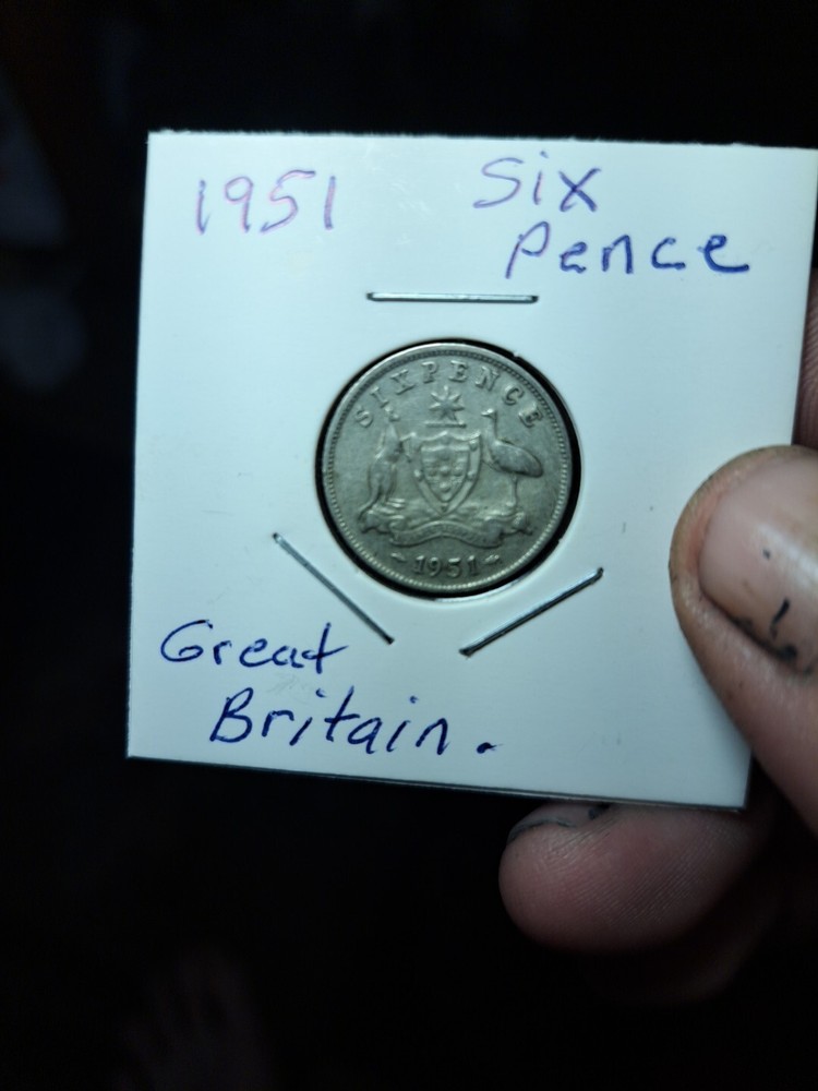 1951 Six Pence.great Britian.