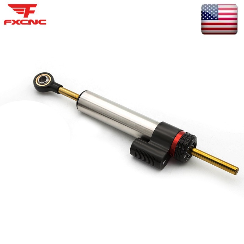 FXCNC Universal Steering Damper Linear Stabilizer Reversed Adjustable 255MM New