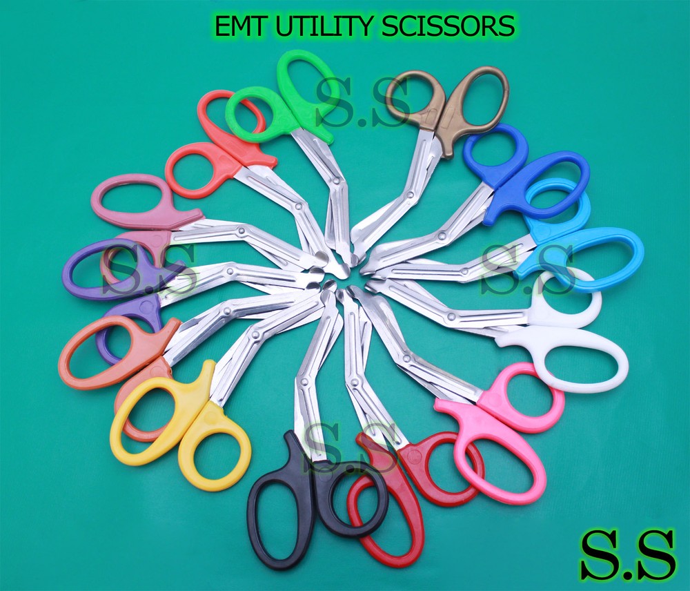 25 PAIRS TRAUMA SHEARS BANDAGE SCISSORS 7 1/4"