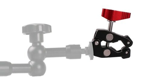 Multi-function Ball Head Clamp Ball Mount 1/4"-20 Thread Clamp + Magic Arm Kit