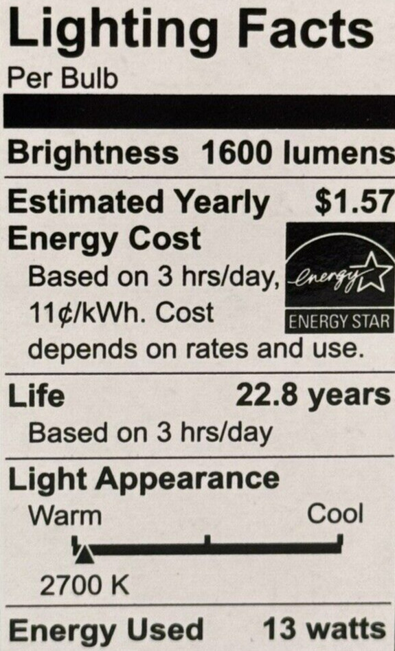 4 MaxLite 100-Watt Frosted White Soft White A19 LEDs w/Standard Medium Base