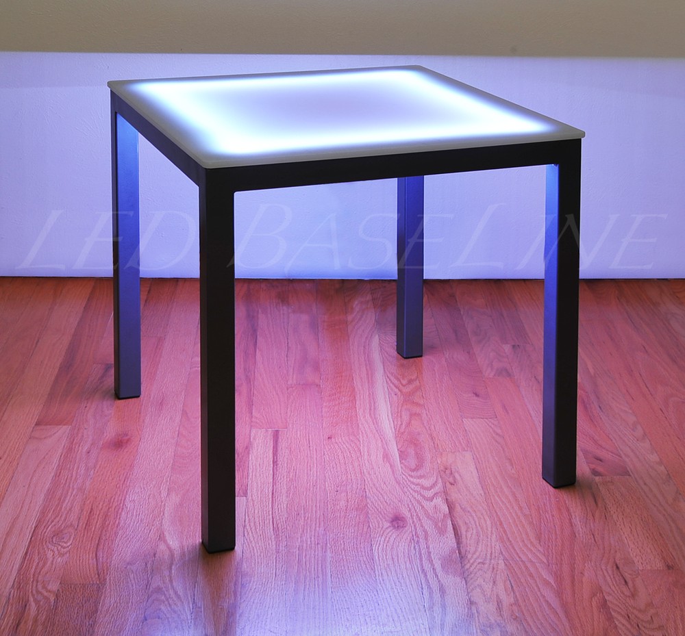 19" LED SIDE TABLE Lighted COLOR CHANGING MODERN