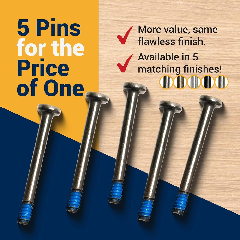 Door Lock Pin for Emtek Doors | (5 Pack) Privacy Lock Push Pin Replacements for
