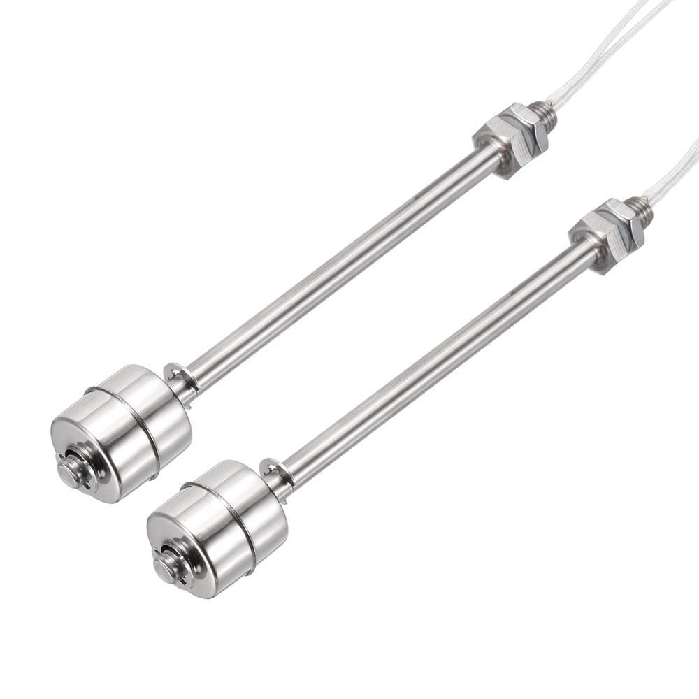 Float Switch 100mm Rod 0.5A Vertical Single Float for Pump/Alarm 2 Pcs