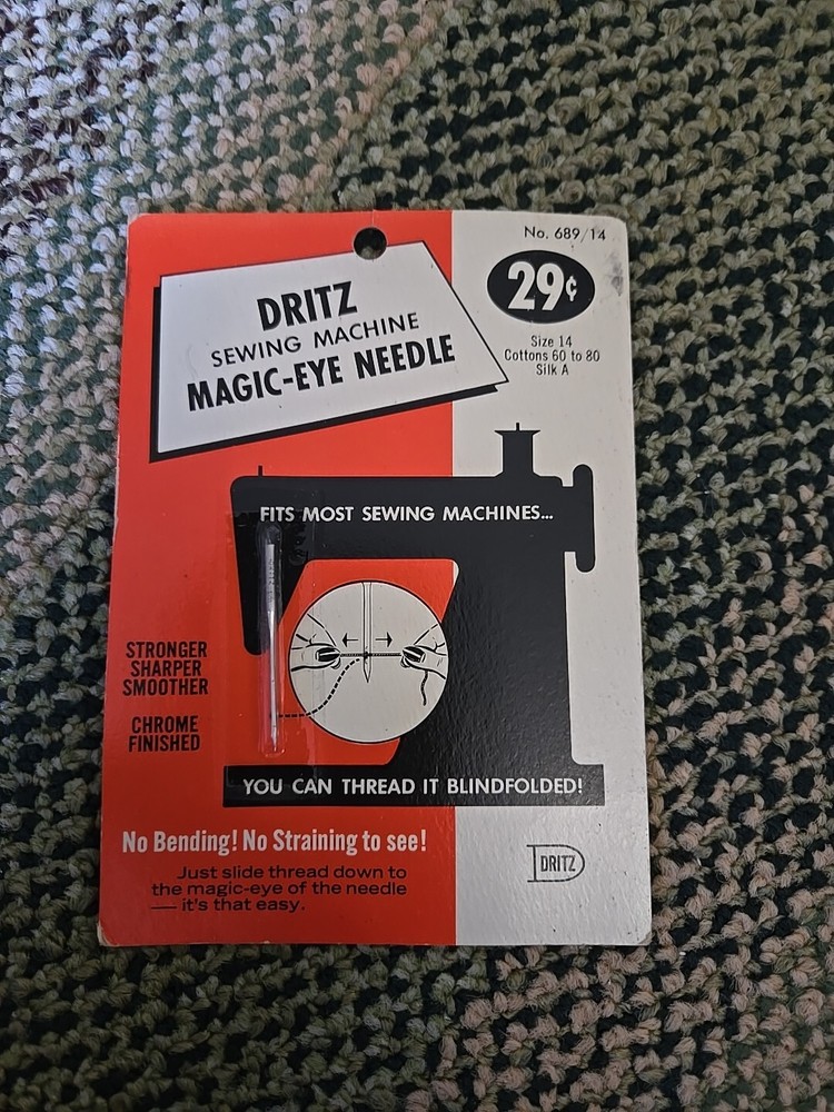 Dritz Magic-eye Needle 1962 #689/14 Size 14