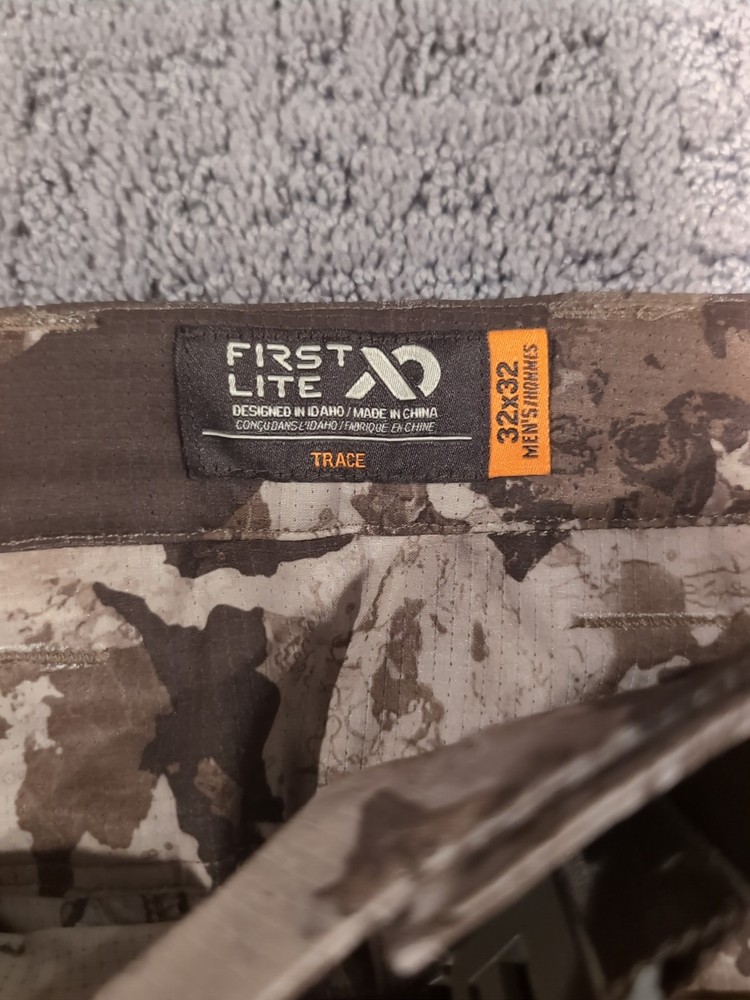 First Lite Trace Pants 32x32 Cipher New With Tags! Free Shipping!