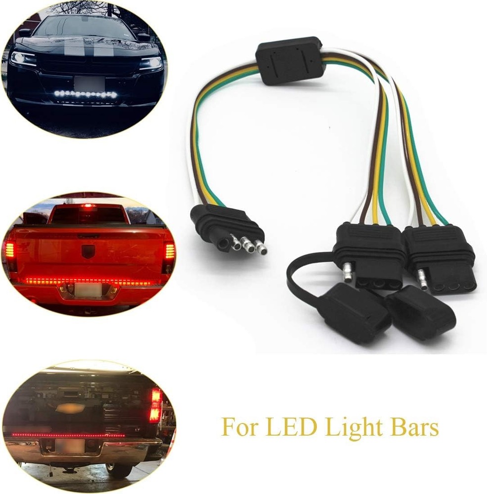 Four-way Y-splitter plug for trailer lights.