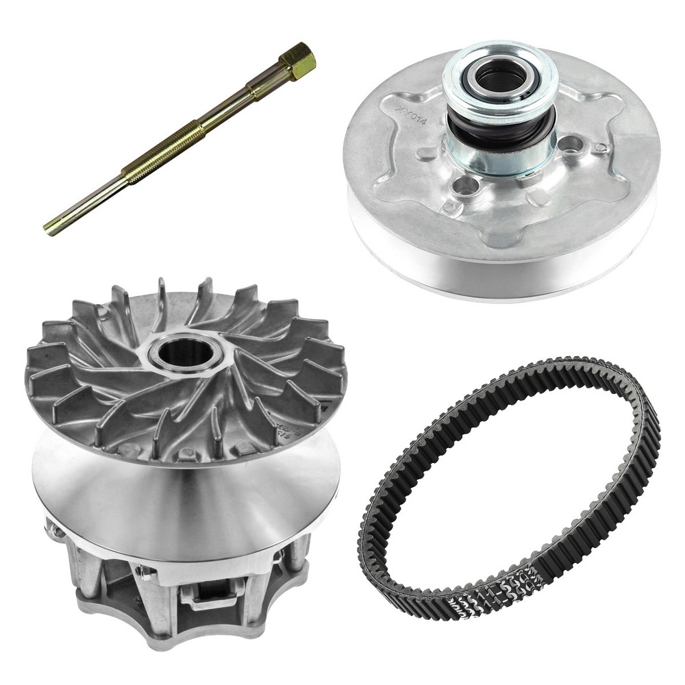 For 03-13 KAWASAKI PRAIRIE 360 PRIMARY & SECONDARY DRIVEN CLUTCH + Puller +Belt