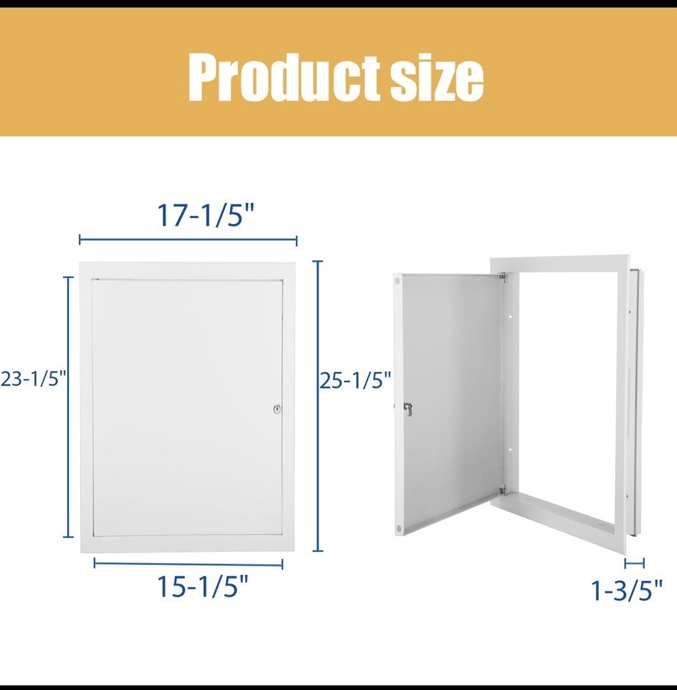 Thicken 1mm 14 x 29 Access Panel for Drywall,Attic Door, Ceiling Access Panel