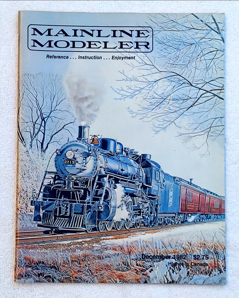 MAINLINE MODELER Train Magazine December 1982 EUC