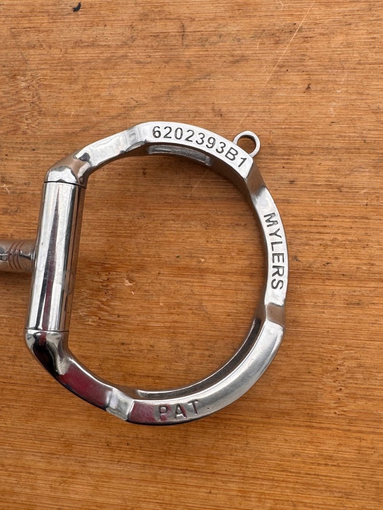 MYLER Eggbutt with Hooks Low Port Comfort Snaffle Bit ~ MB 04 ~ 5"