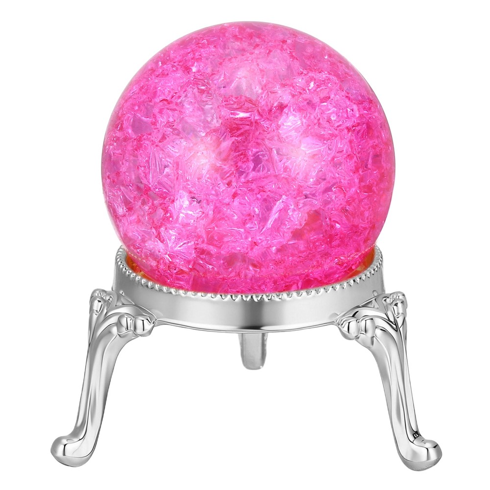 Crystal ball 40mm, for pink/silver