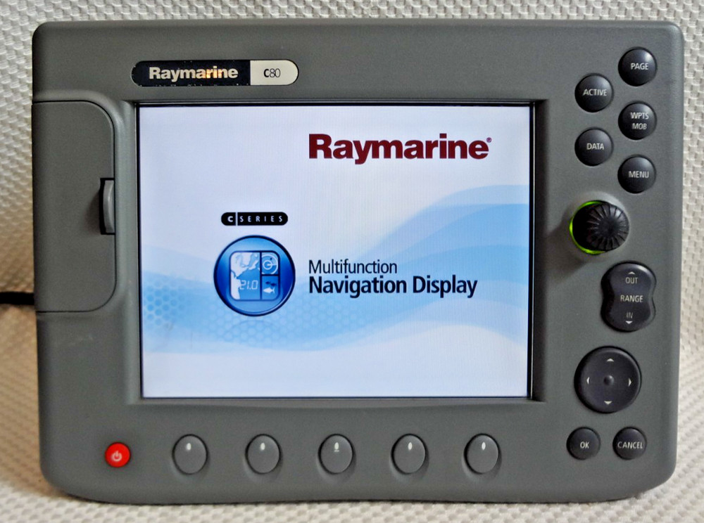 RAYMARINE C80 E02020 GPS CHART PLOTTER FISHFINDER RADAR MFD DISPLAY UNIT