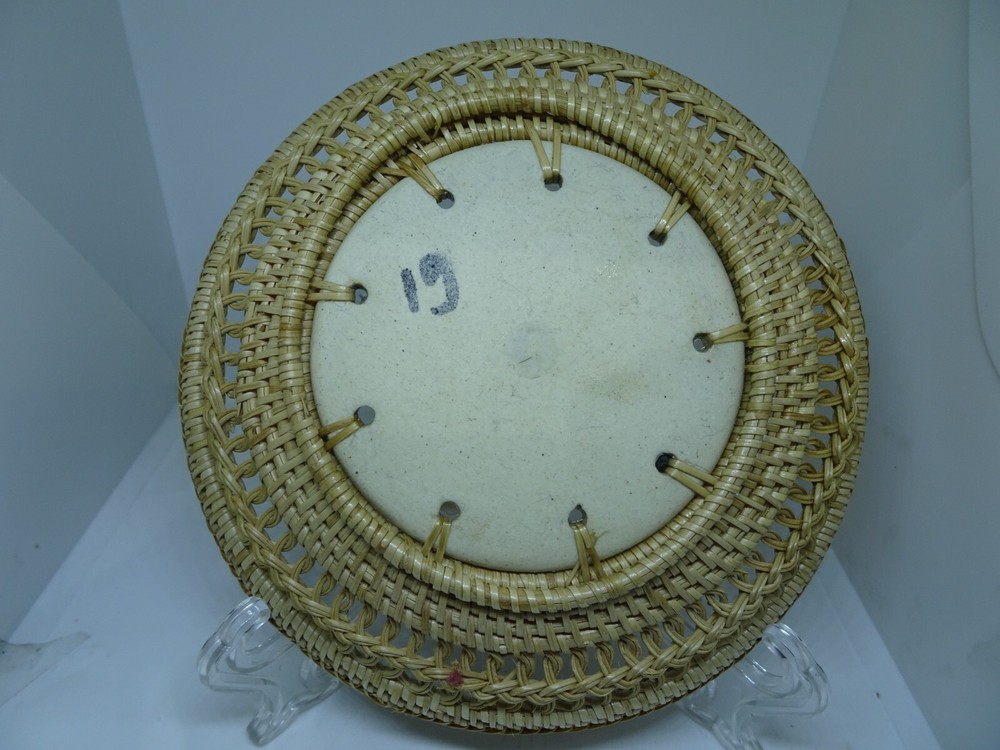 Basket with Ceramic Insert for the Bottom, 6.25" Diameter