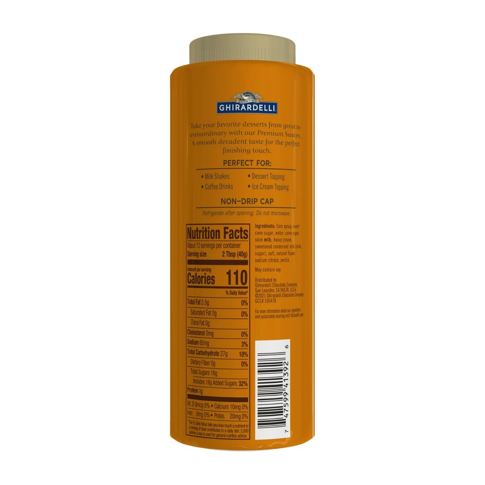 GHIRARDELLI Premium caramel sauce 16 Oz......