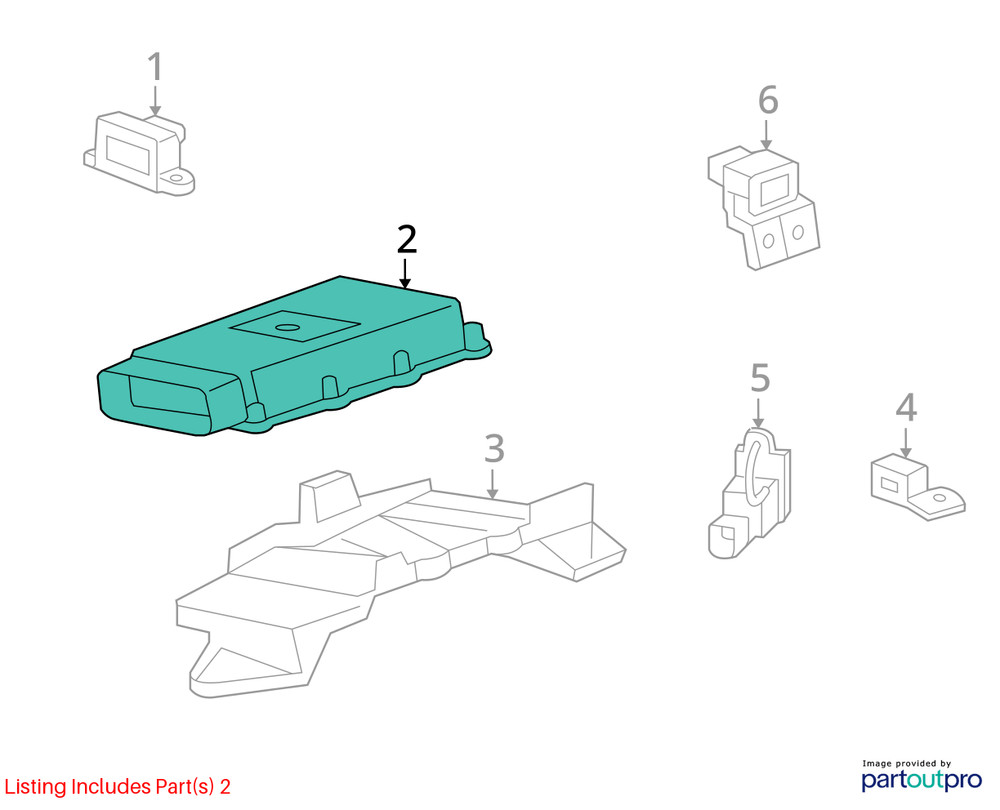 Cadillac SRX 2012 Active Suspension Control Module 22744231 7801