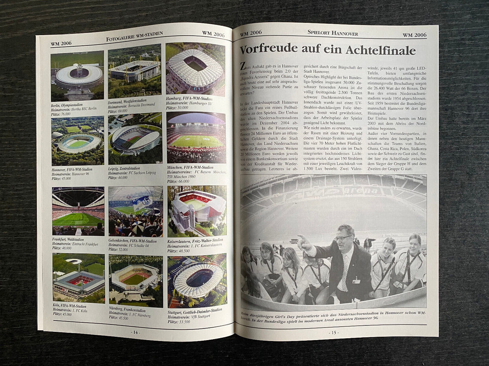 2006 World Cup Mexico - Angola in Hanover, 16.06.2006 - Program 23